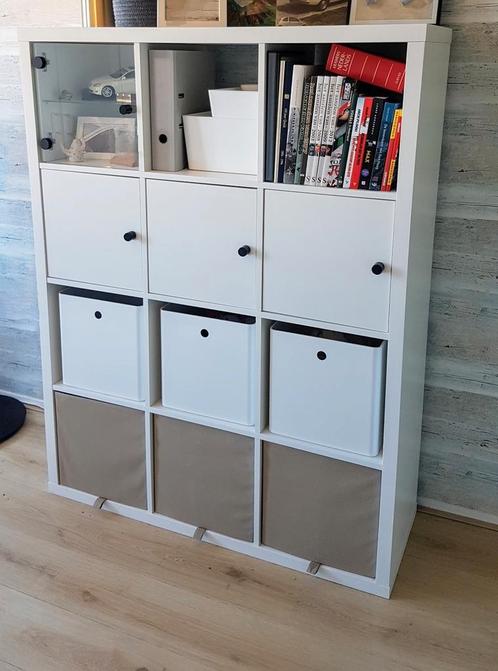 IKEA KALLAX open kast wit, 112 x 147 cm, zo goed als nieuw, Huis en Inrichting, Kasten | Boekenkasten, Zo goed als nieuw, 100 tot 150 cm