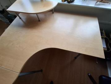 ikea galant bureau 180x120x60 beuken in hoogte verstelbaar beschikbaar voor biedingen