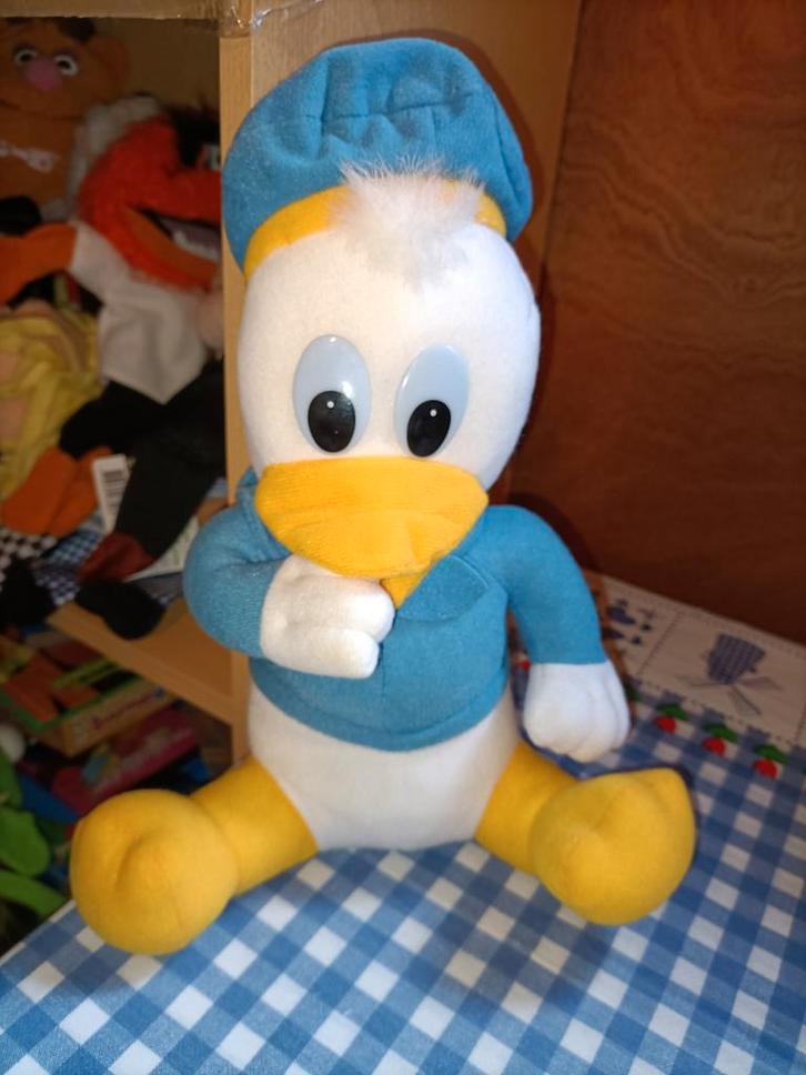 Vintage baby Donald Duck knuffel met duim in mond, Kinderen en Baby's, Speelgoed | Knuffels en Pluche, Ophalen of Verzenden