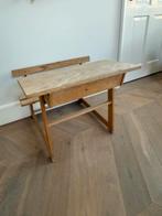 Antiek schoolbankje / tafeltje, Ophalen, Gebruikt, Tafel(s) en Stoel(en)