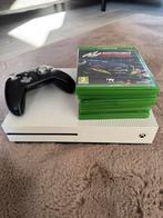 Xbox One S met controller en spellen, Spelcomputers en Games, Spelcomputers | Xbox One, Xbox One, Ophalen of Verzenden, Zo goed als nieuw