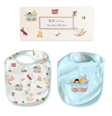 NIEUW! Set van 2 Belle & Boo slabbetjes