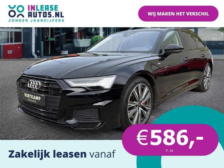 Audi A6 55 TFSIe QUATTRO S-LINE 360-CAMERA/B&O/MASSAGE/STOEL, Auto's, Audi, Bedrijf, Lease, Financial lease, A6, 4x4, ABS, Achteruitrijcamera