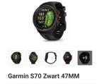 Garmin S70 Zwart 47 mm, Ophalen, Nieuw, Android