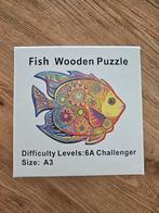 Houten puzzel | vis | colourfull fish | uitdagend, Ophalen of Verzenden, Gebruikt, Legpuzzel