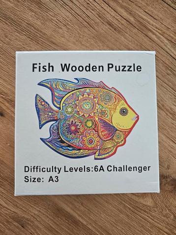 Houten puzzel | vis | colourfull fish | uitdagend beschikbaar voor biedingen