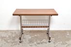 Vintage lectuurmeubel tafeltje tafel meubel op wielen, Ophalen of Verzenden, Gebruikt