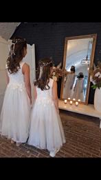 2x Bruidsmeisjes/ communie jurkjes mt 6-8 en 10-12jaar, Kleding | Dames, Trouwkleding en Trouwaccessoires, Wit, Zo goed als nieuw
