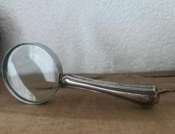 Antieke zilveren loep – 835 keurmerk – Nederlands zilver beschikbaar voor biedingen