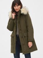 GAP winterjas parka coat mantel faux fur chic trend hip xs, Kleding | Dames, Jassen | Winter, Maat 34 (XS) of kleiner, Zo goed als nieuw