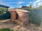 Hondenhok buitenverblijf met afdak, Dieren en Toebehoren, Hondenhokken, Ophalen, 110 cm of meer, 100 cm of meer, Hondenhok