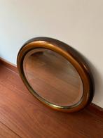 Antieke Koperen Albany Mirror Facet Geslepen Spiegel, Ophalen of Verzenden, Rond, Minder dan 50 cm, Minder dan 100 cm