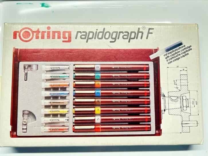 Vitage Rotring en Steadler tekenattributen, Hobby en Vrije tijd, Tekenen, Gebruikt, Overige typen, Ophalen