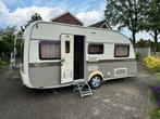 Caravan Avento Gran Turismo 470TCB met XXL bed, Caravans en Kamperen, Kachel, Avento, Treinzit, Tot en met 4