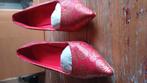 Rode gouden pumps maat 41, Ophalen of Verzenden, Zo goed als nieuw, Rood