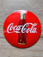Coca Cola emaille bord, GEEN TIN!, Ophalen of Verzenden, Zo goed als nieuw, Reclamebord