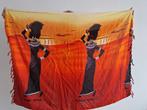 Afrikaanse sjaal/cape voor naar het strand, Kleding | Dames, Ophalen of Verzenden, Zo goed als nieuw, Oranje, Overige typen