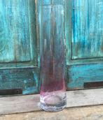 Glazen vaas roze handgemaakt 35cm (NIEUW), Huis en Inrichting, Woonaccessoires | Vazen, Nieuw, Ophalen of Verzenden