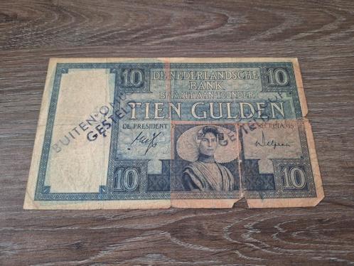 Lastige variant biljet 10 gulden Zeeuws Meisje, buit. omloop, Postzegels en Munten, Bankbiljetten | Nederland, 10 gulden, Ophalen of Verzenden