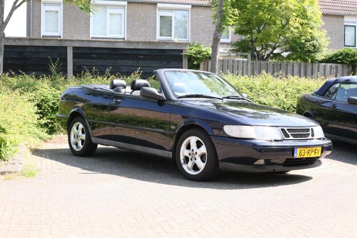 Saab 900ng 2.0i Cabrio handgeschakelt 1997 Blauw, Auto's, Saab, Particulier, Saab 900, ABS, Airbags, Airconditioning, Centrale vergrendeling