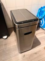 RVS Prullenbak met bewegingssensor voor openen - 30 liter, Ophalen, 50 tot 75 cm, Rvs, 20 tot 30 liter