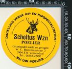 Sticker: Poelier Scholtus - Veenendaal, Ophalen of Verzenden, Zo goed als nieuw, Bedrijf of Vereniging