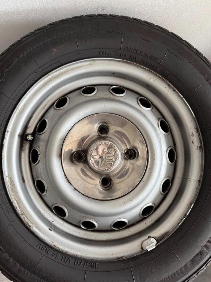 Alfa Romeo 105 velgen - Vredestein Sprint Classic banden, Auto diversen, Auto-accessoires, Gebruikt, Ophalen