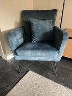 Fauteuil, donkerblauw/petrol, Huis en Inrichting, Fauteuils, Ophalen, 75 tot 100 cm, Zo goed als nieuw, 75 tot 100 cm