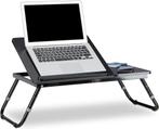 Relaxdays Laptop Table, Foldable, Tiltable, Adjustable, Wood, Huis en Inrichting, Ophalen, Zo goed als nieuw