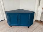 Blauwe hoekkast (tv kast), Huis en Inrichting, Ophalen, Gebruikt, 50 tot 75 cm, Minder dan 100 cm