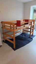 Half hoogslaper (220x103x130) + Auping spiraalbodem (200x90), Ophalen, Gebruikt, Hoogslaper