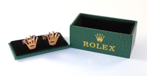 Rolex manchetknopen/vintage vergulde reclame manchetknopen, Sieraden, Tassen en Uiterlijk, Manchetknopen, Nieuw, Overige materialen