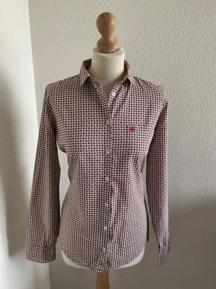 McGregor maat 38 roze retro blouse 2416, Kleding | Dames, Blouses en Tunieken, Zo goed als nieuw, Maat 38/40 (M), Roze, Ophalen of Verzenden