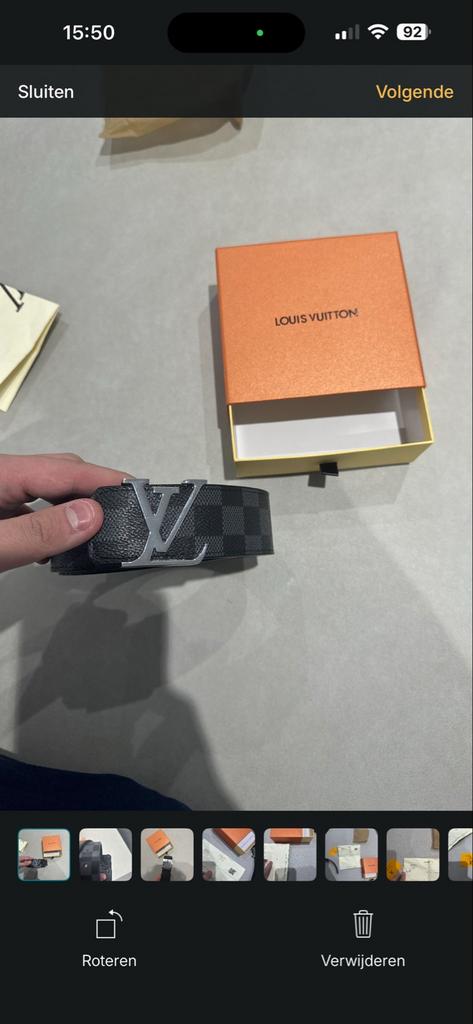 Louis Vuitton Riem - Compleet met doos en toebehoren, Kleding | Heren, Riemen en Ceinturen, 95 tot 105 cm, Ophalen of Verzenden