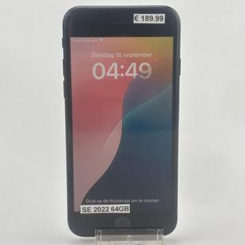 iPhone SE 2022 64GB Midnight | Nette staat beschikbaar voor biedingen