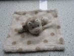 Knuffeldoek aap of aapje merk ERGEE noppen print licht bruin, Ophalen of Verzenden, Zo goed als nieuw, Overige typen
