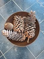 kerst/decoratie/dennenappels/grote/schaal/hout/tafel/hobby, Ophalen of Verzenden, Gebruikt