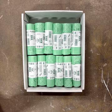 Biologisch afbreekbare afvalzakken - 50/60L - per doos beschikbaar voor biedingen