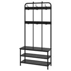 Ikea Coat rack and shoe storage bench, Gebruikt, Metaal, 150 tot 200 cm, Ophalen