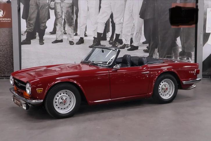 Triumph TR6 2.5 1970 Maroon Rood technisch perfect!, Auto's, Triumph, Particulier, TR6, Benzine, Cabriolet, Handgeschakeld, Geïmporteerd
