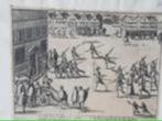 Gravure 1616 arrestatie caspar de robles groningen 1576 fran, Antiek en Kunst, Kunst | Etsen en Gravures, Ophalen