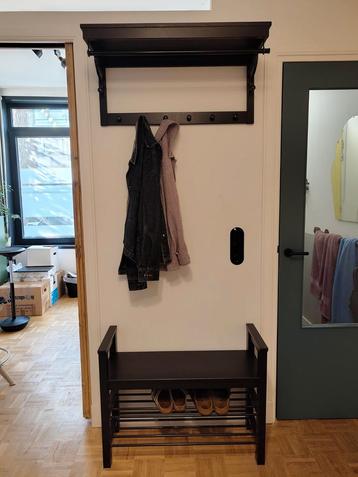 IKEA HEMNES Garderobeset met Bankje & Kapstok beschikbaar voor biedingen