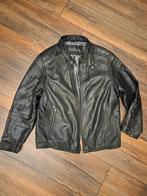 Vintage leren lederen heren jas bikerjack maat XL, Ophalen of Verzenden, Maat 56/58 (XL), Zwart