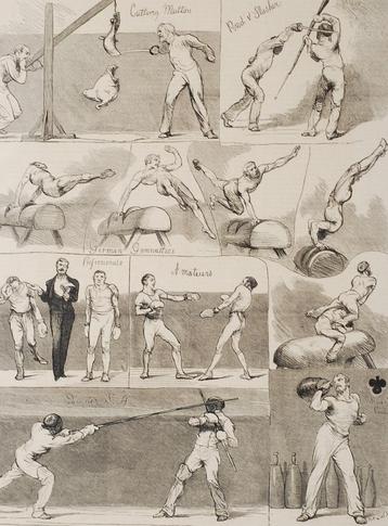 Atletiek club Londen - Antieke illustratie (1874) beschikbaar voor biedingen