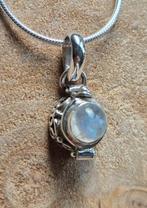 Zilveren kettinghanger / ashanger met Maansteen, Nieuw, Ophalen of Verzenden, Met edelsteen, Zilver