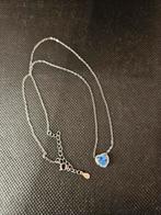 Antiek stijl 925 zilveren ketting met hartje