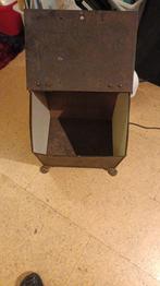 antieke kolen hout kastje, Ophalen of Verzenden