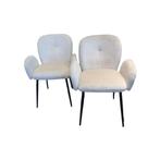 Eetkamerstoel Bobby set van 2, Ophalen, Hout, Twee, Wit