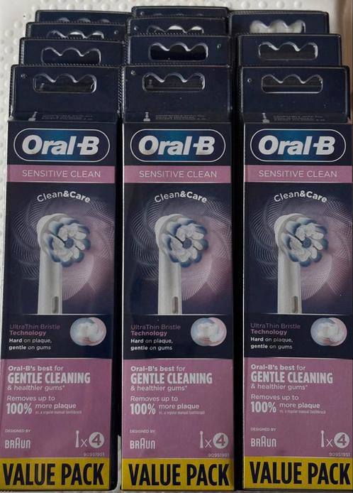 Oral-B opzetborstels Sensitive Clean (4-pack) origineel, Sieraden, Tassen en Uiterlijk, Uiterlijk | Mondverzorging, Nieuw, Opzetborstel