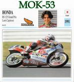 Mok53 motorkaart honda rs 125 grand prix ( 1991), Ophalen of Verzenden, Zo goed als nieuw, Motoren